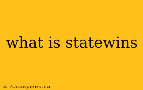 what is statewins