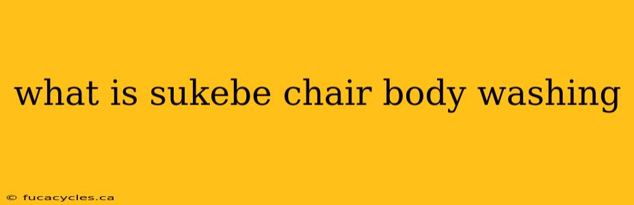 what is sukebe chair body washing