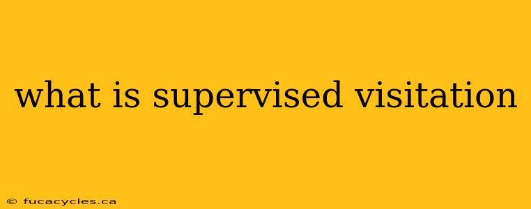 what is supervised visitation