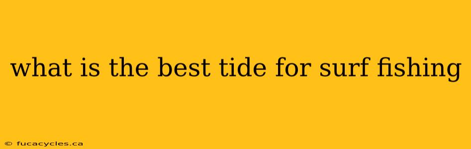 what is the best tide for surf fishing