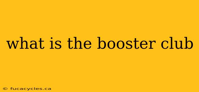 what is the booster club