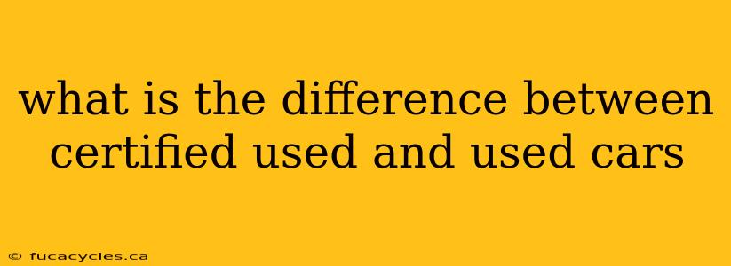 what is the difference between certified used and used cars