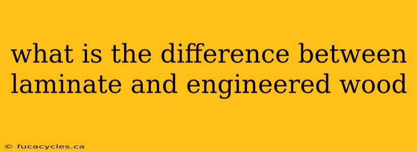 what is the difference between laminate and engineered wood