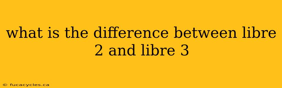 what is the difference between libre 2 and libre 3