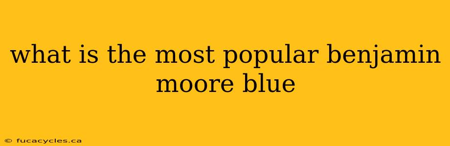 what is the most popular benjamin moore blue