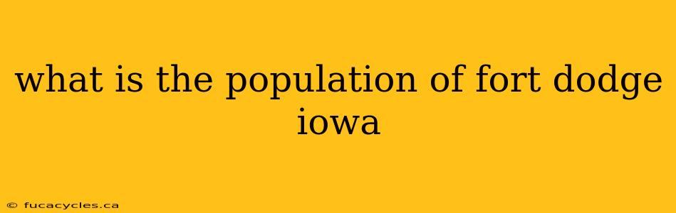 what is the population of fort dodge iowa