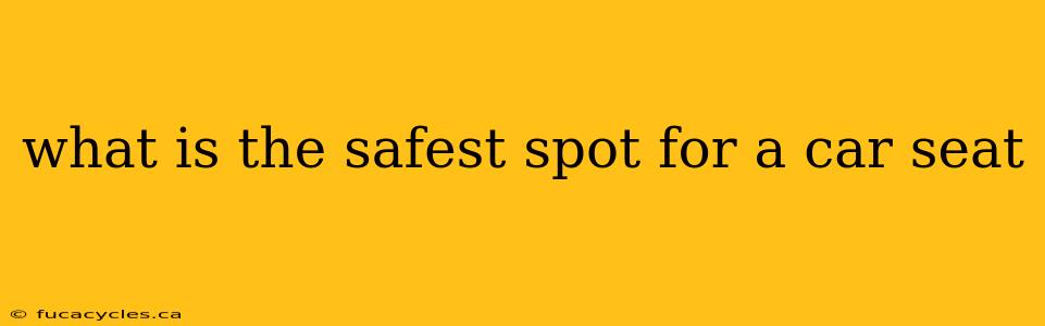 what is the safest spot for a car seat