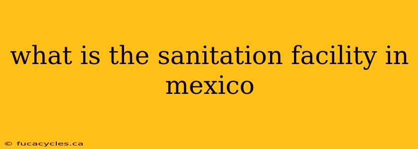 what is the sanitation facility in mexico