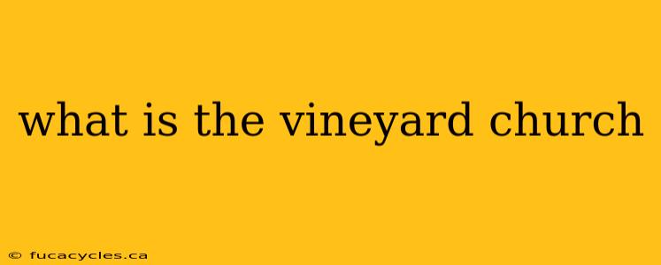 what is the vineyard church