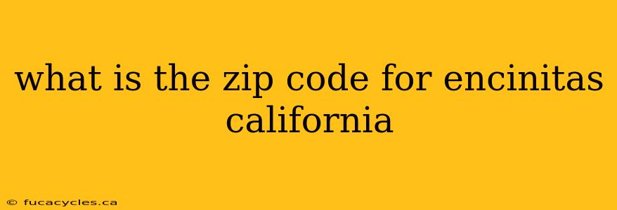 what is the zip code for encinitas california