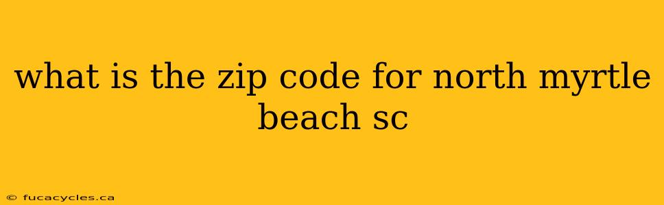 what is the zip code for north myrtle beach sc