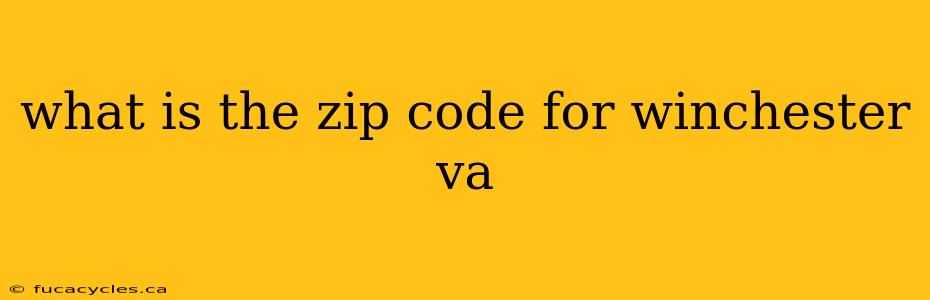 what is the zip code for winchester va