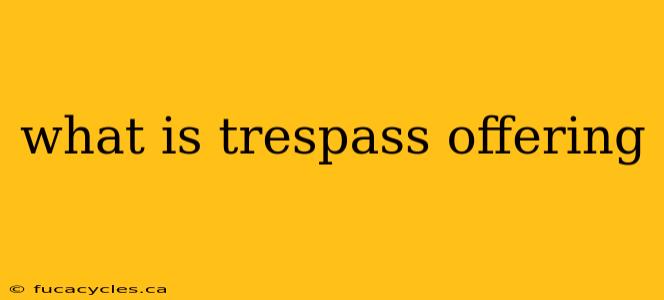 what is trespass offering