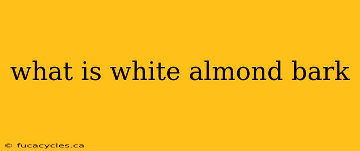 what is white almond bark