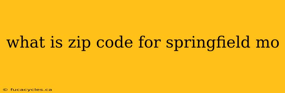 what is zip code for springfield mo