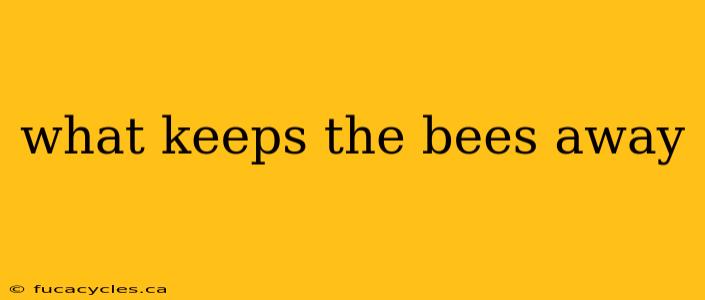 what keeps the bees away