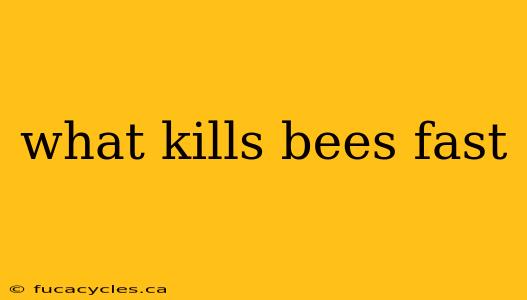 what kills bees fast