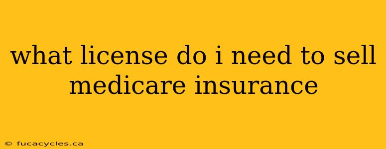 what license do i need to sell medicare insurance