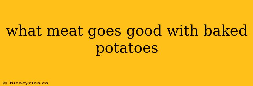 what meat goes good with baked potatoes