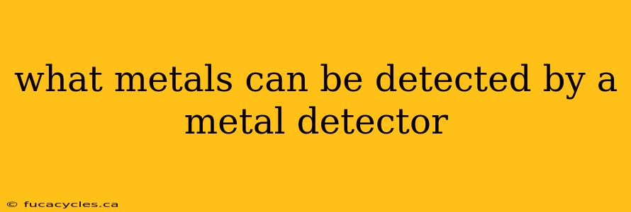 what metals can be detected by a metal detector