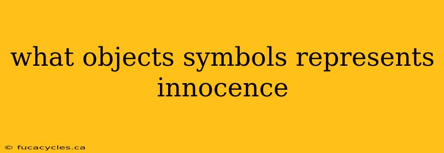 what objects symbols represents innocence