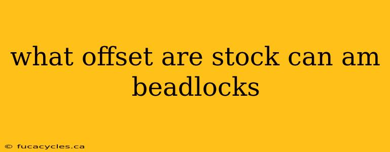 what offset are stock can am beadlocks