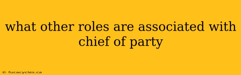 what other roles are associated with chief of party