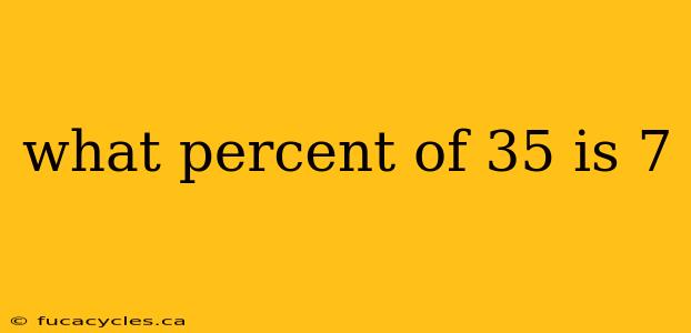 what percent of 35 is 7