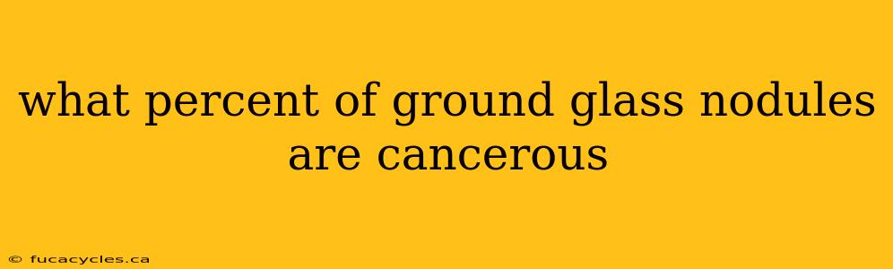 what percent of ground glass nodules are cancerous