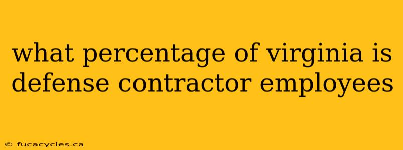 what percentage of virginia is defense contractor employees