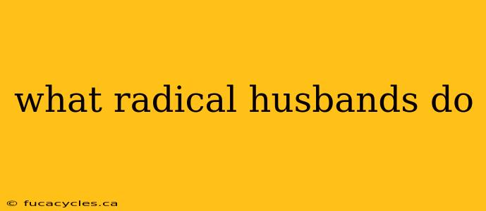 what radical husbands do