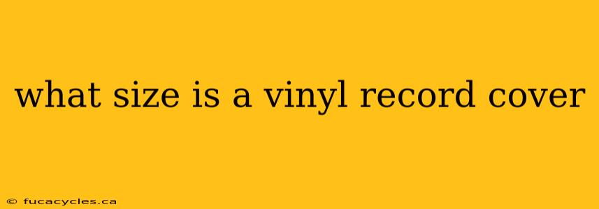 what size is a vinyl record cover