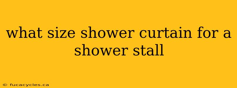 what size shower curtain for a shower stall