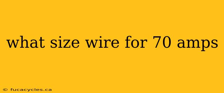 what size wire for 70 amps