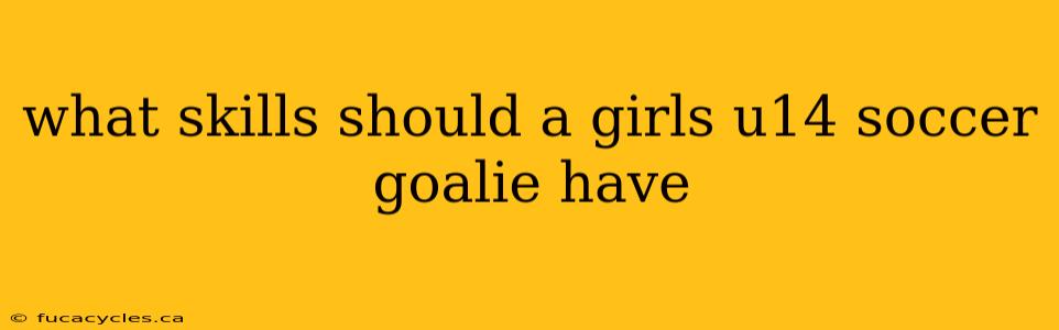 what skills should a girls u14 soccer goalie have