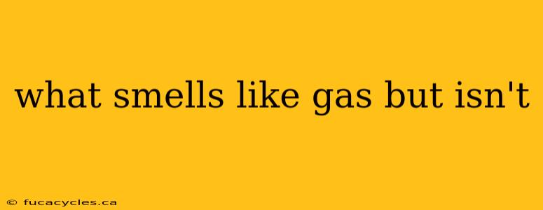 what smells like gas but isn't