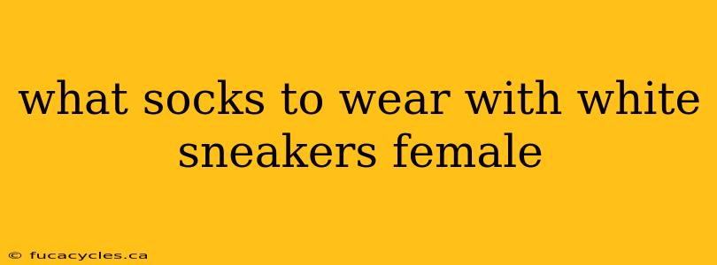 what socks to wear with white sneakers female