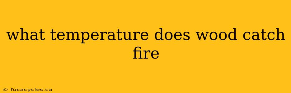 what temperature does wood catch fire