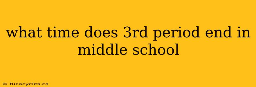 what time does 3rd period end in middle school