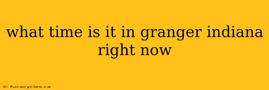 what time is it in granger indiana right now