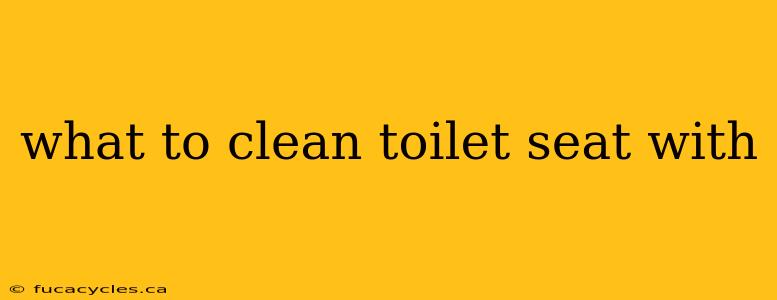 what to clean toilet seat with