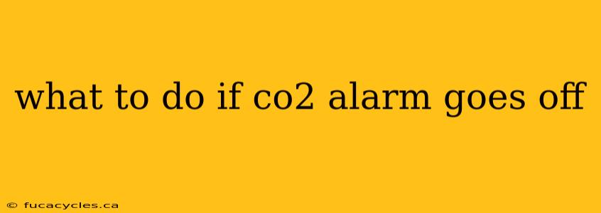 what to do if co2 alarm goes off