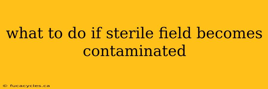 what to do if sterile field becomes contaminated