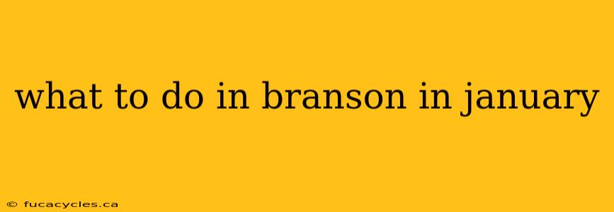 what to do in branson in january