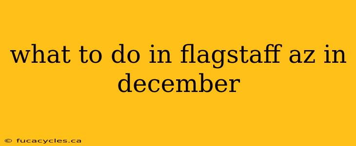 what to do in flagstaff az in december