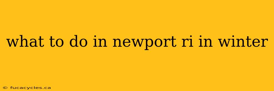 what to do in newport ri in winter