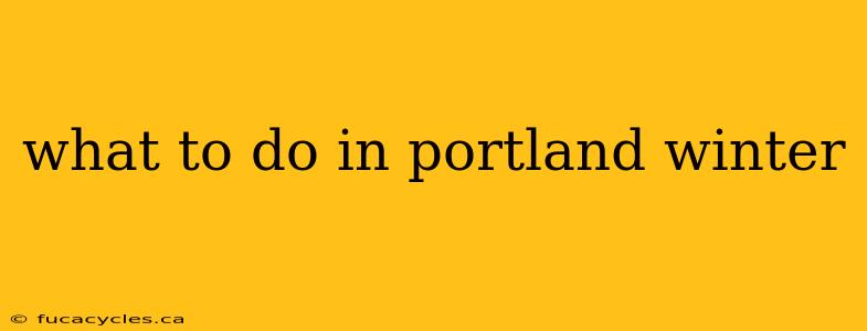 what to do in portland winter