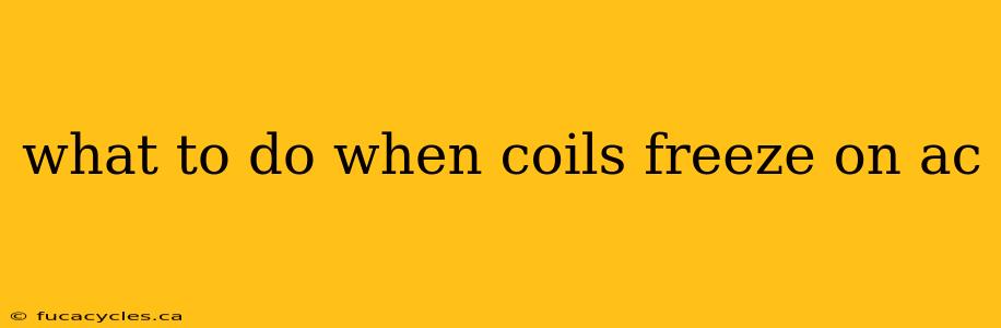 what to do when coils freeze on ac