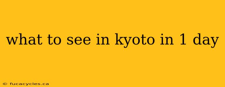 what to see in kyoto in 1 day