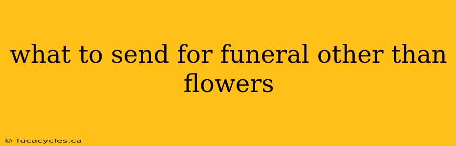 what to send for funeral other than flowers